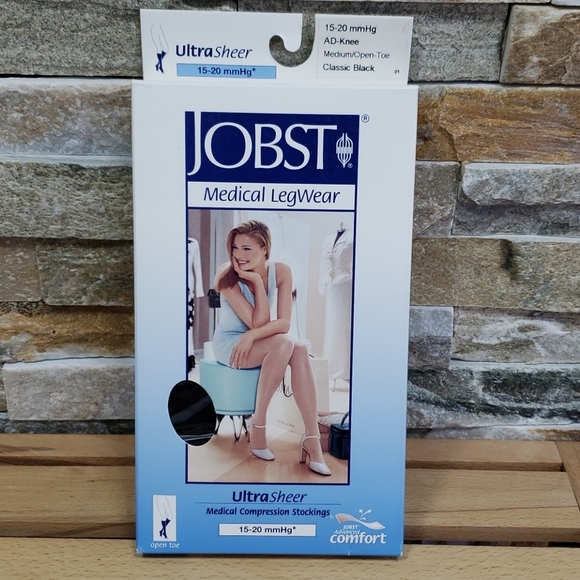 JOBST Compression Stockings 15-20mmHg Open Toe - Picture 3 of 5